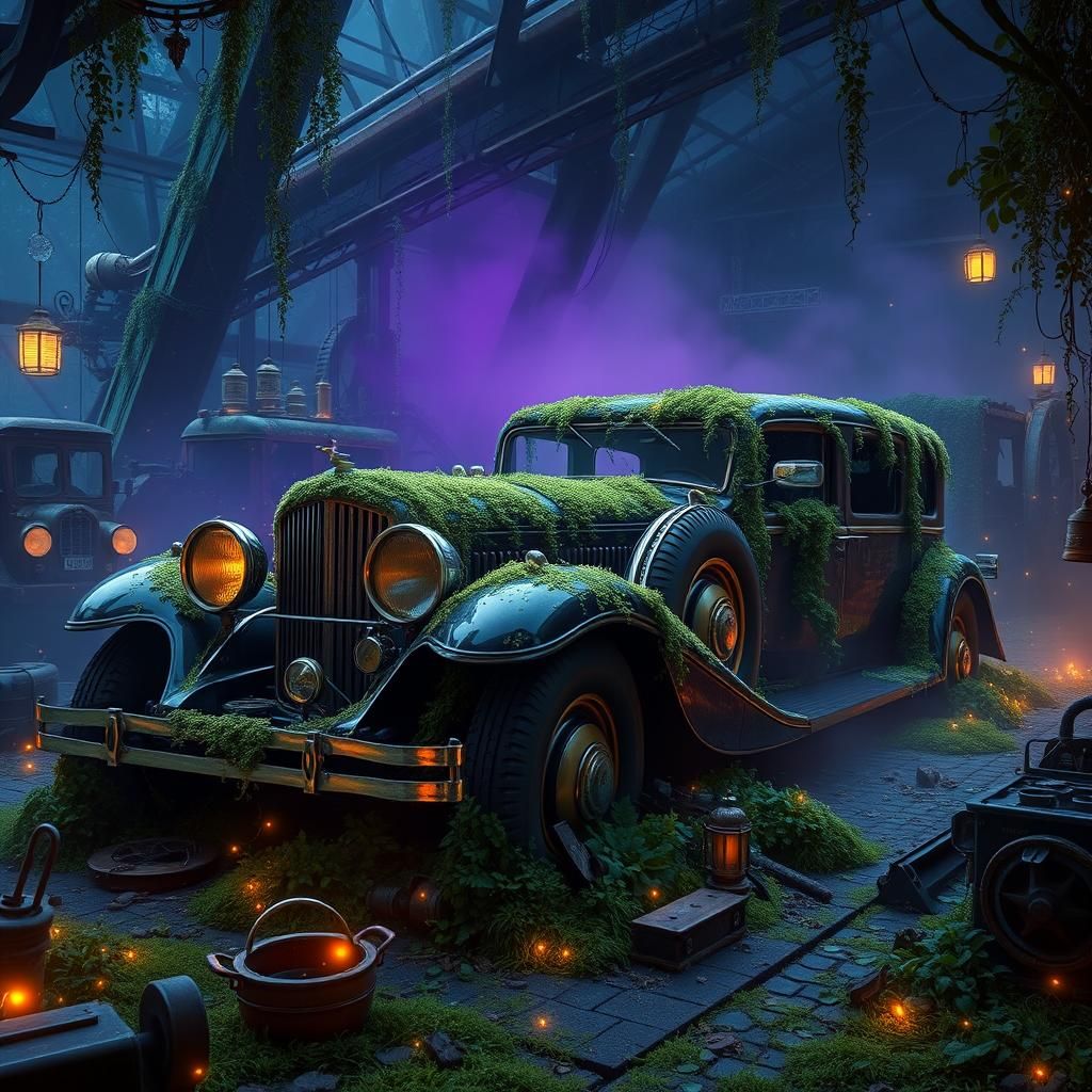 Mystical Junkyard: Duesenberg Reclaimed by Nature