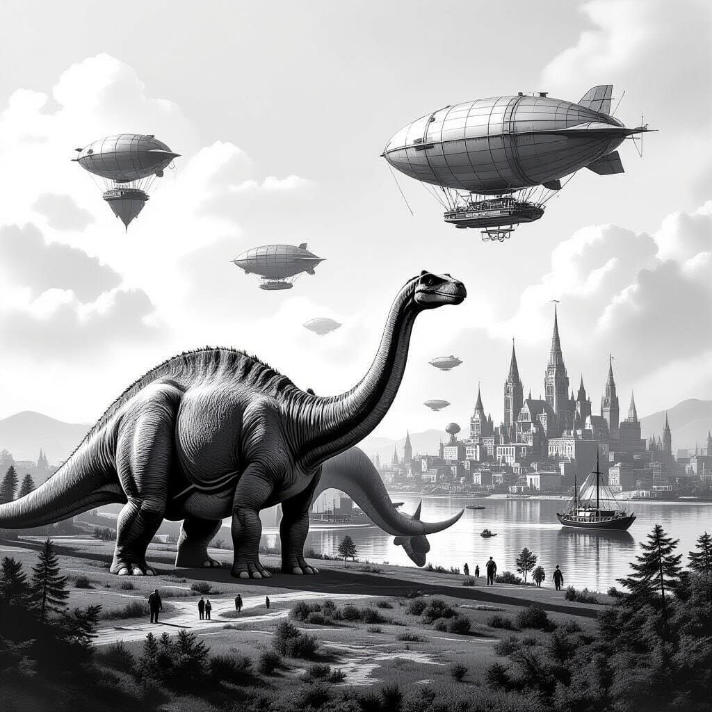 Dinosaurs and Airships in Alternate History Documentary