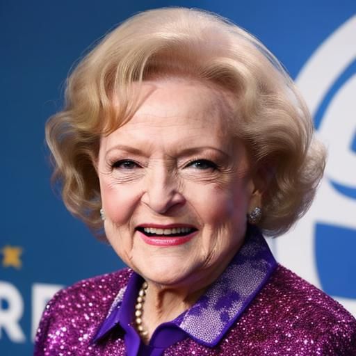 Realistic AI Portrait of Betty White