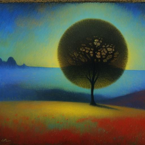 Surreal Landscape Masterpiece in Dreamlike Style