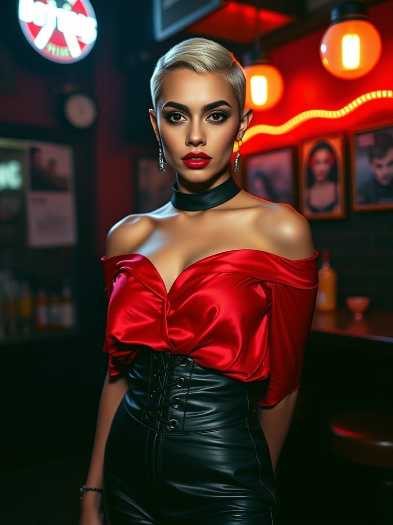 Cinematic Punk Fashion in 35mm Film Aesthetic