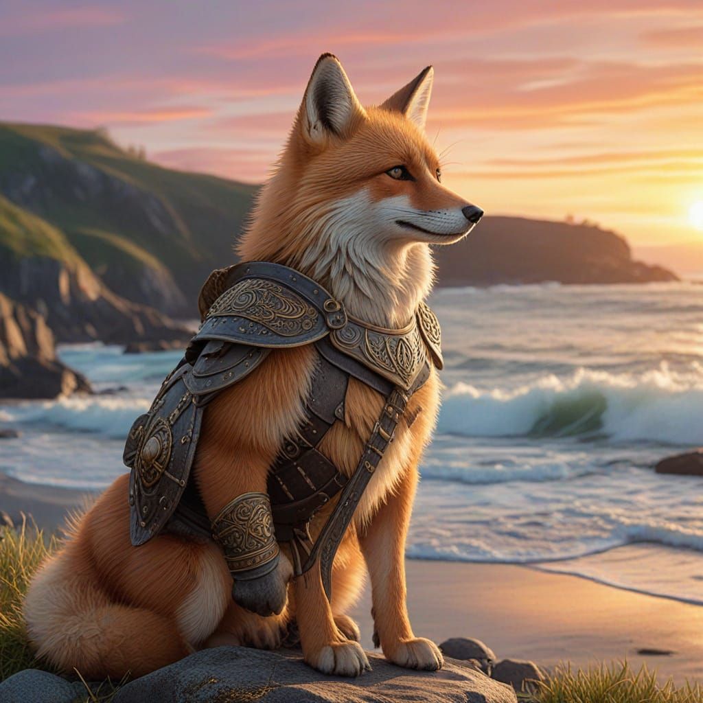 Viking Fox in Sunset Splendor