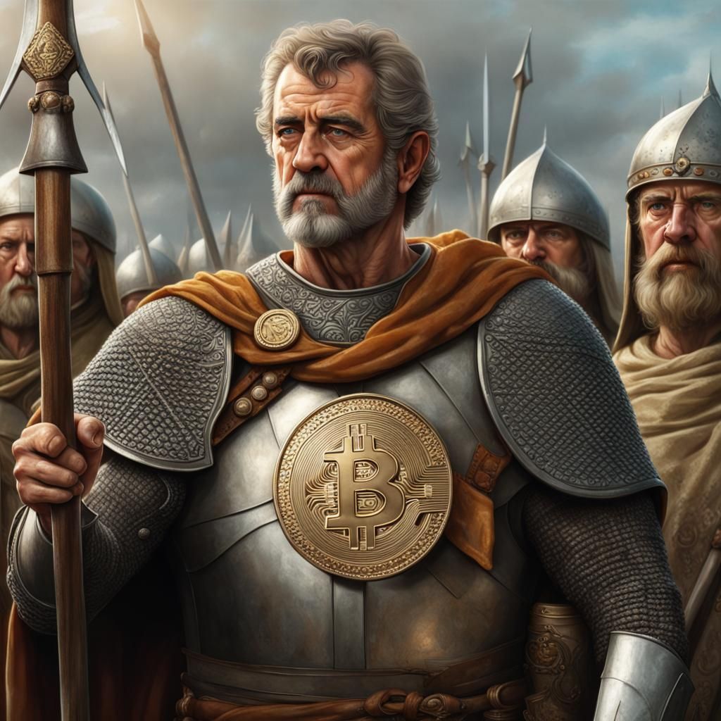 Robert the Bruce Proclaims Bitcoin Freedom, Hyperrealistic
