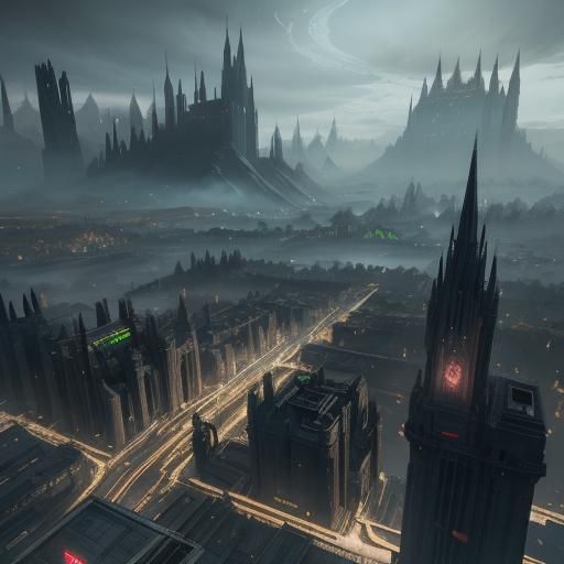 Elven Valley: Cyberpunk Castle City in Unreal Engine 5