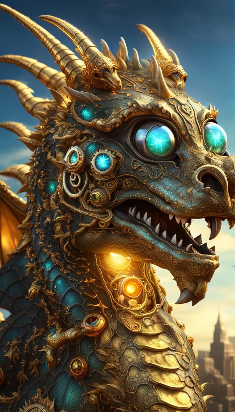 Steampunk dragon