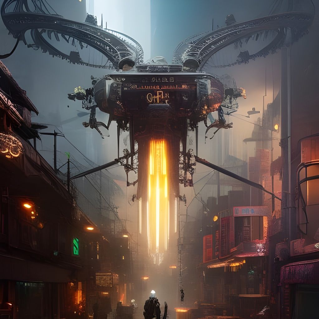 Steampunk Cyberpunk Loot Box with Cosmic Tech