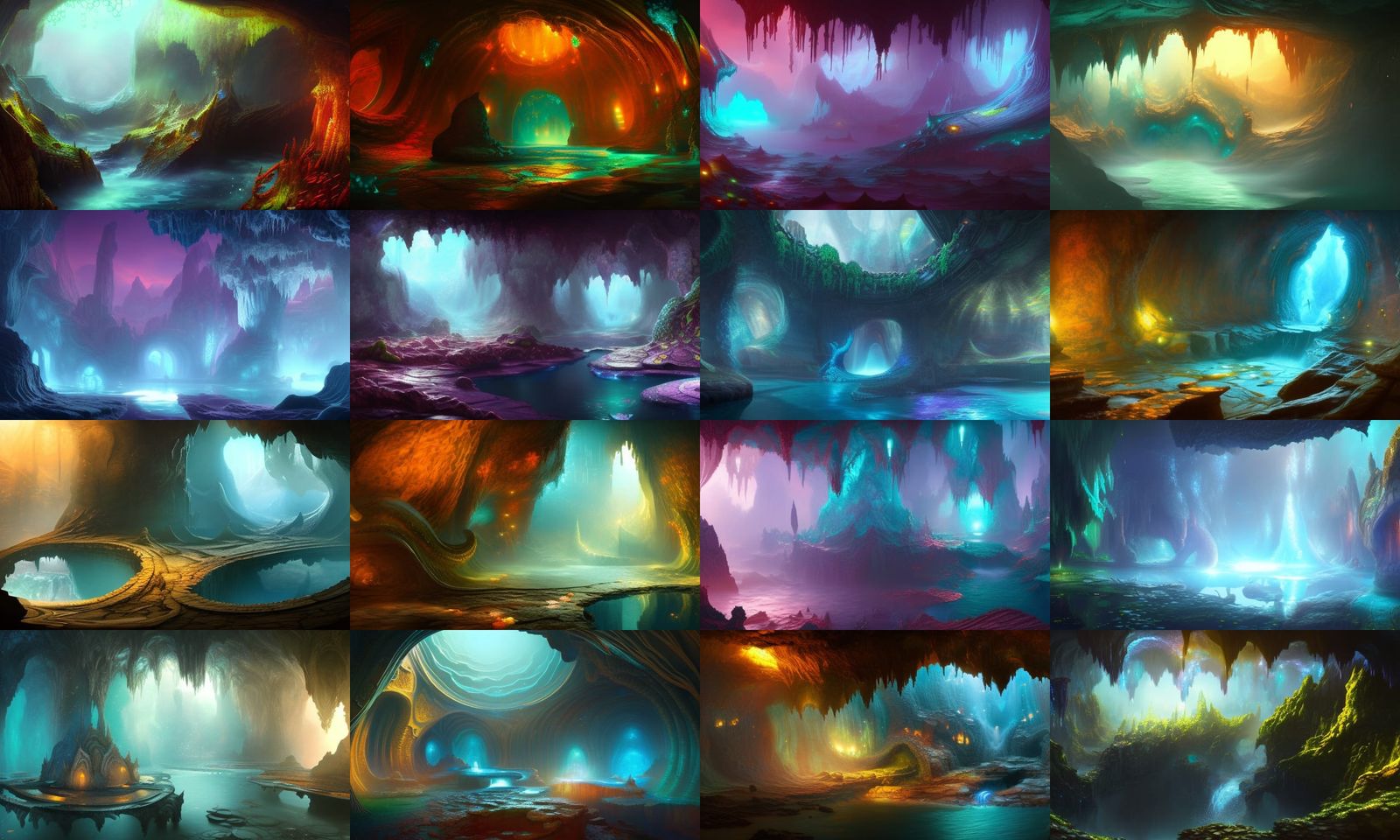 Wondrous Magical Cavern with Pool