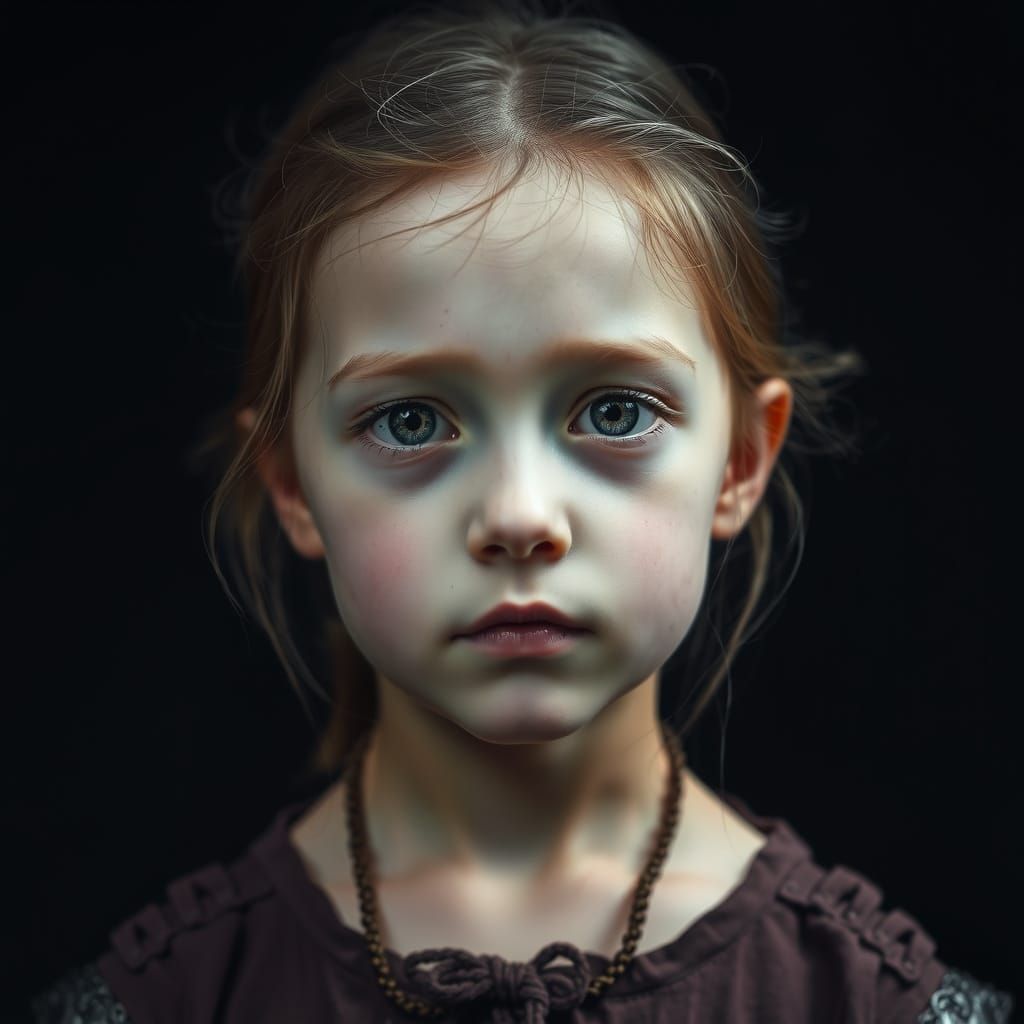 A Haunting Medieval Portrait of a Young Girl