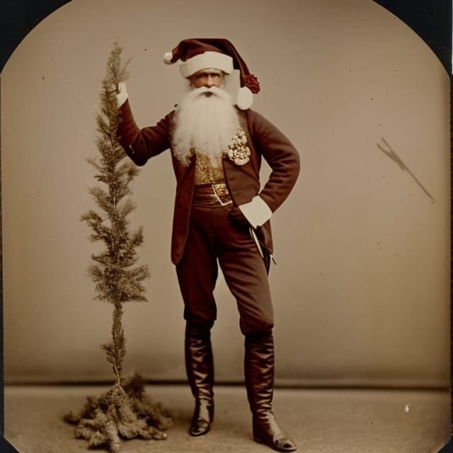 Sinister Santa as Circus Hussar in Gilded Age Style