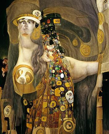 Pallas Athena in Klimt Style