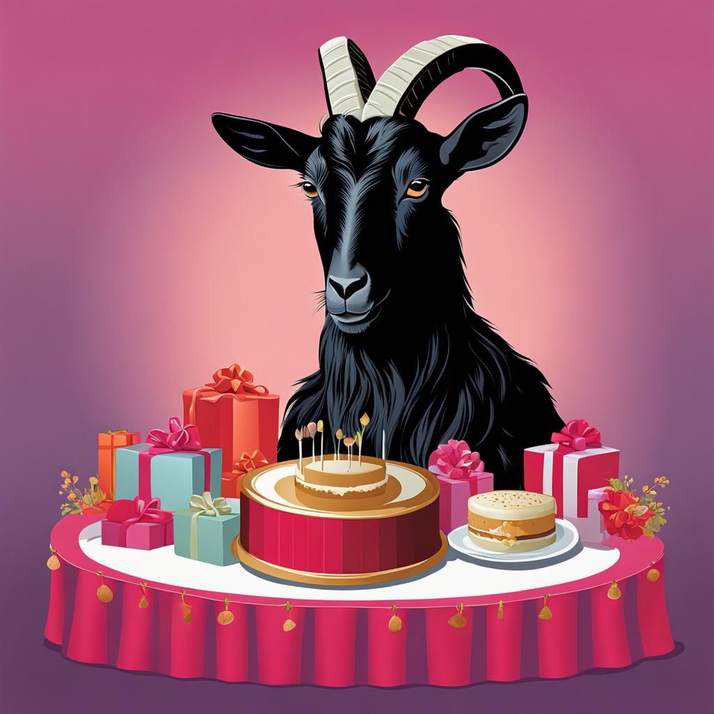 Black Goat's Wedding Feast: A Conceptual Illustration