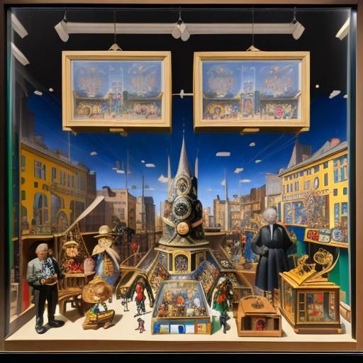 Surreal Toy Store Window Display