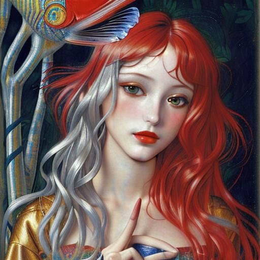 Psychedelic Angelfish: Intricate Art Inspired by the Masters