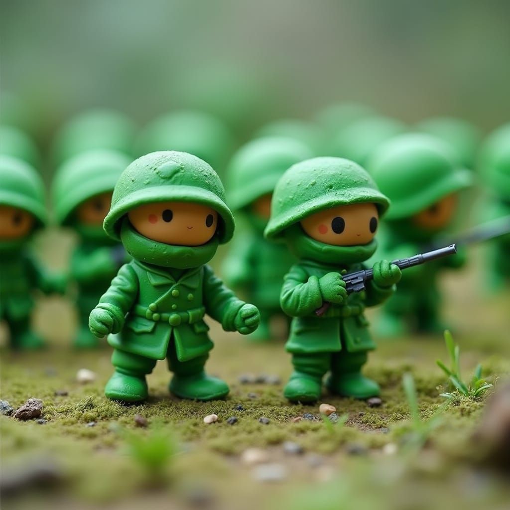 Playdough Army men