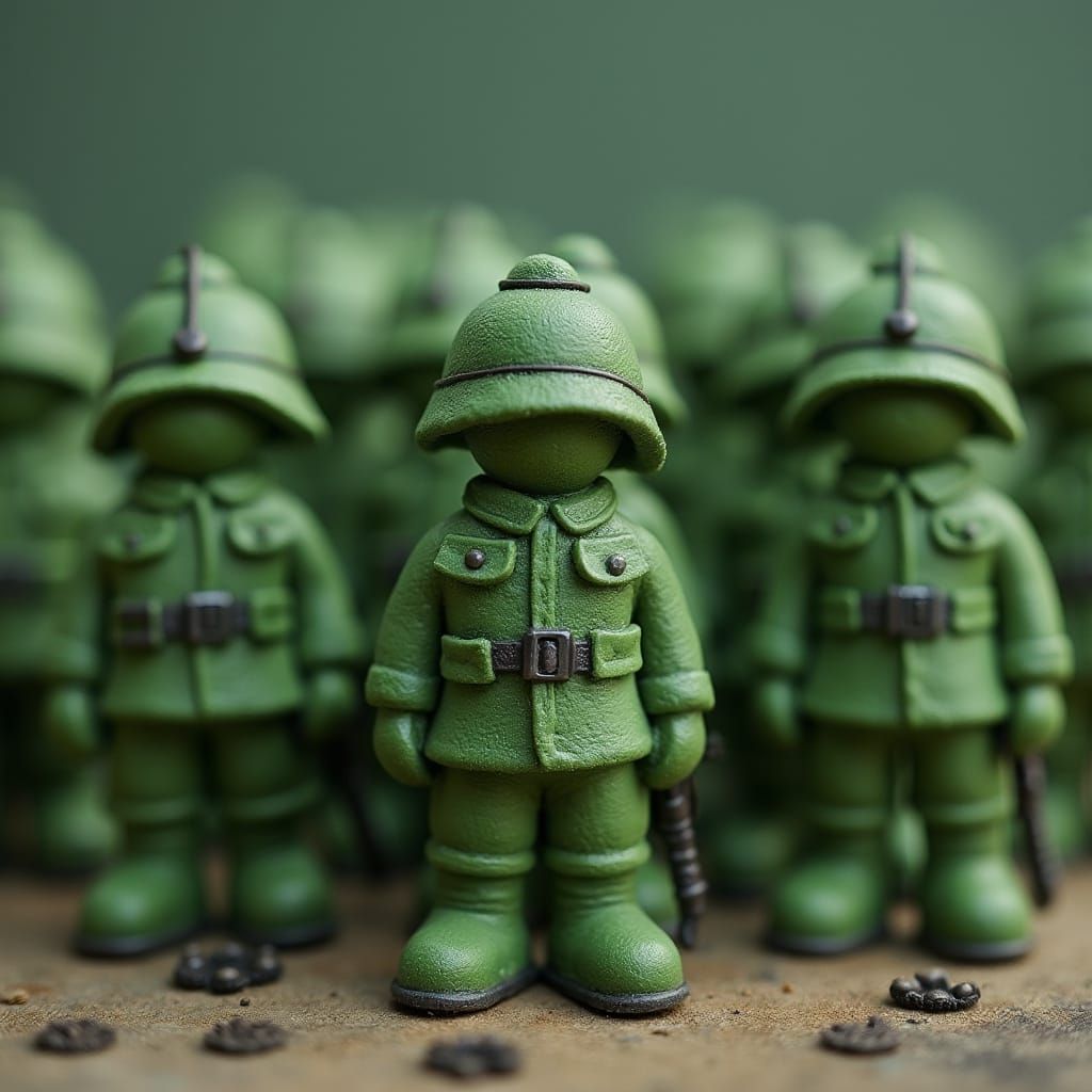 Playdough Army men