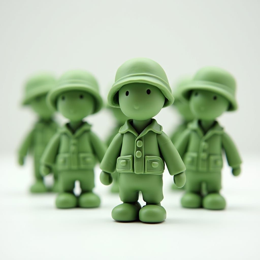 Playdough Army men
