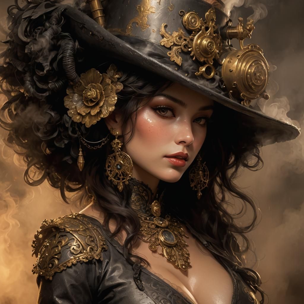 Erotic Portrait of a Steamy Lady