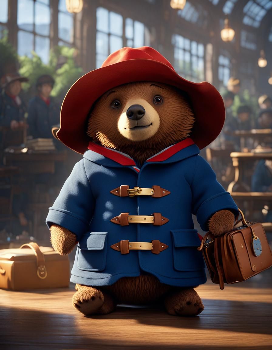 Paddington Bear Anime Concept Art