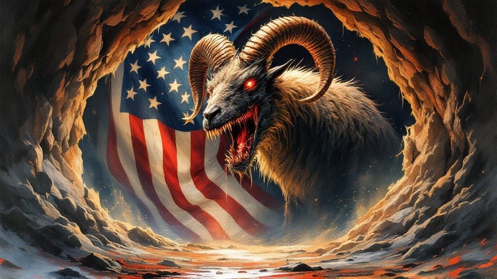 Majestic Beast of Dark Prophecy Emerges from USA Cave