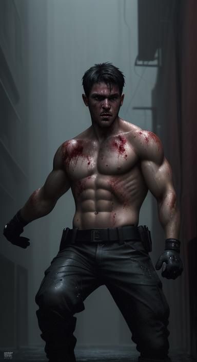 Dramatic Hyperrealistic Fight Scene of MI6 Agent