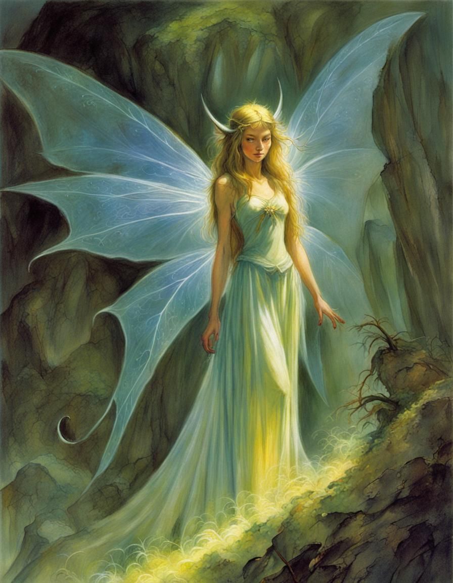Ethereal Fairy in John Howe Style