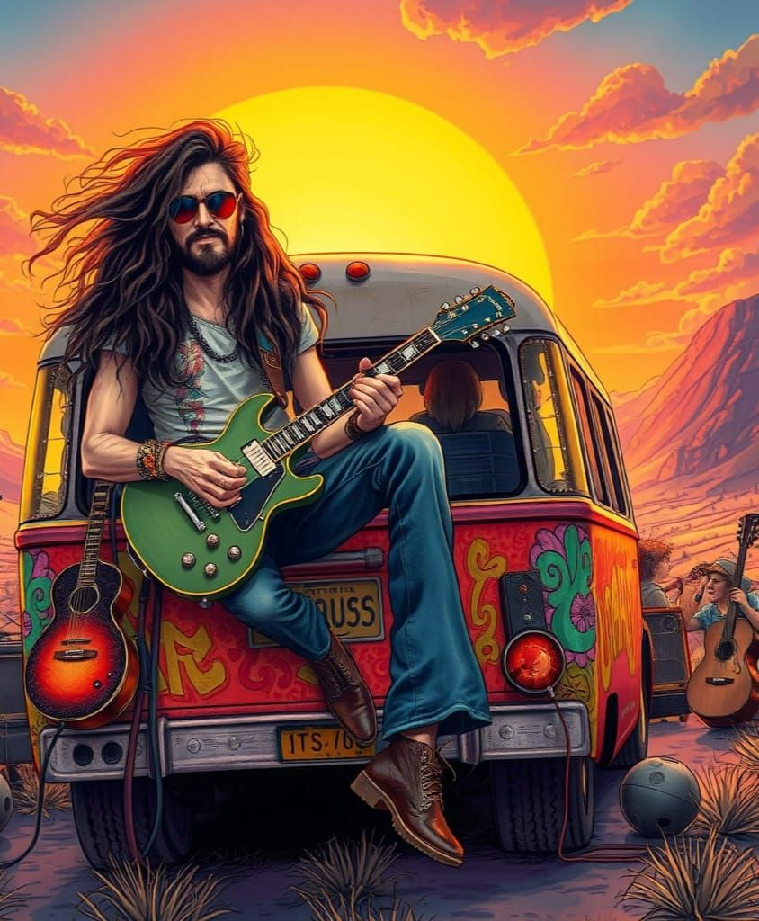 Road Tripping Musicians in a Hyperdetailed World