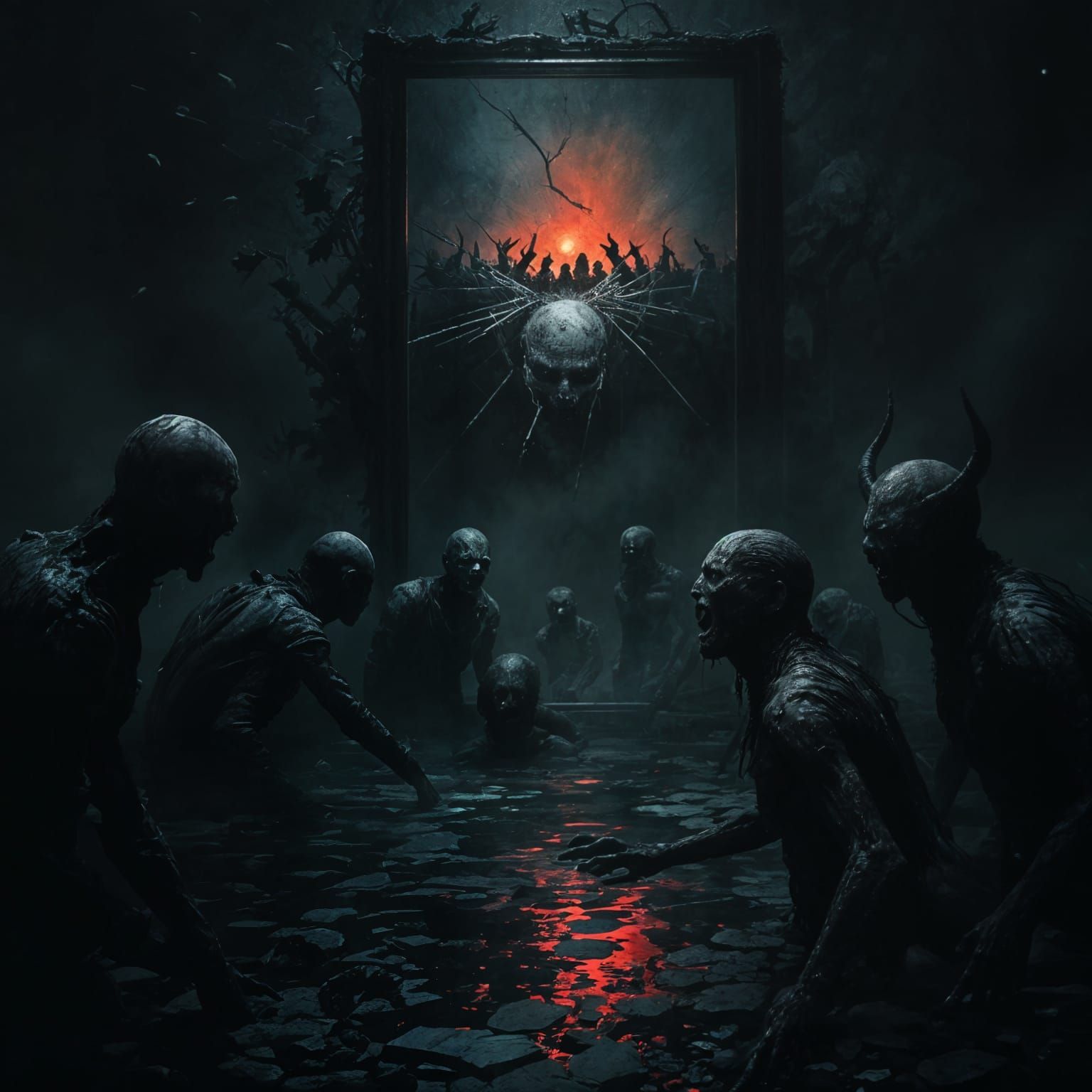 Demons and Zombies Break Through Mirror into Surreal Horror