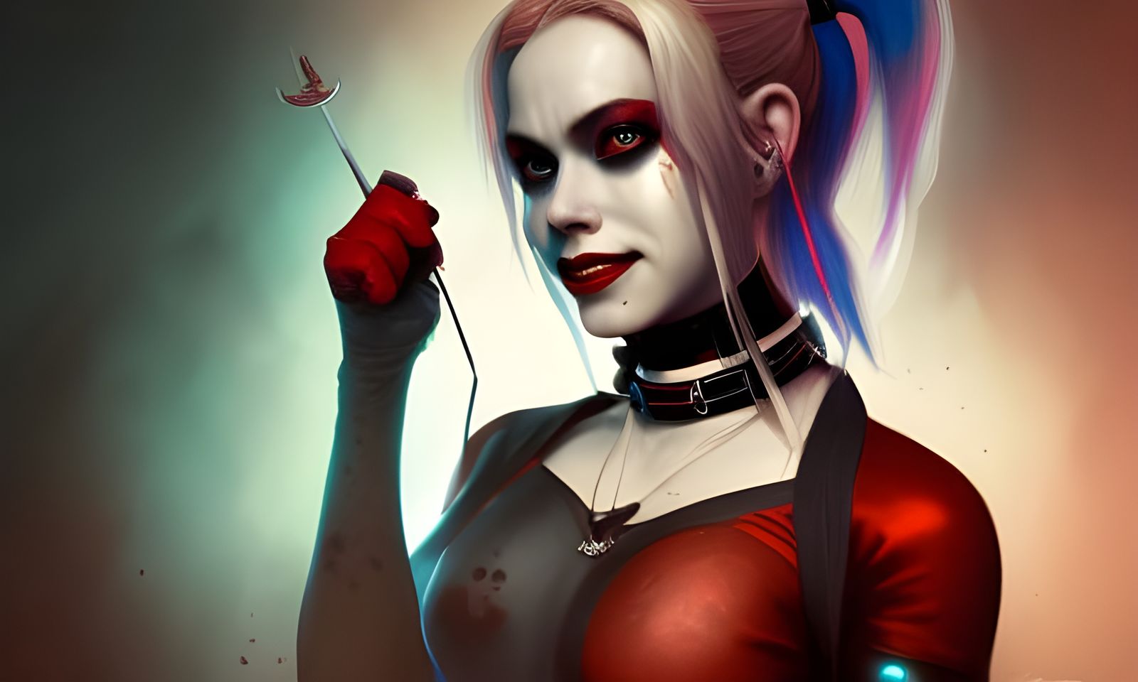 Harley Quinn Dark Fantasy Art in 8K Resolution