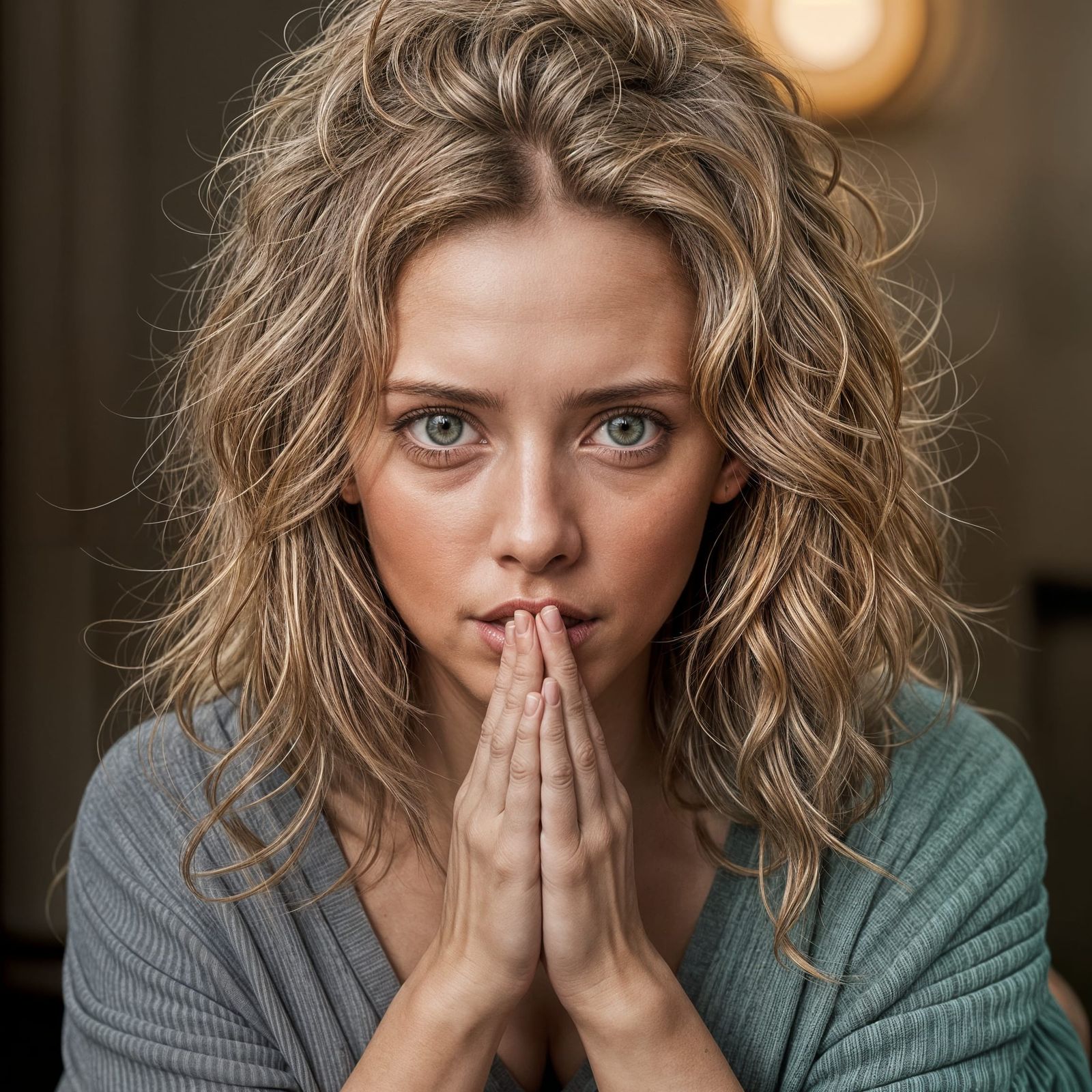 Tense, Whispering Form in Soft Focus