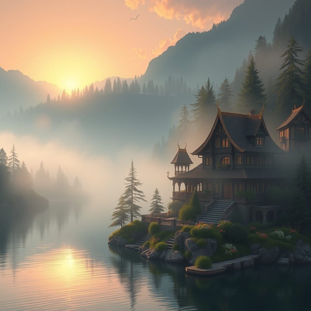 Mystical Lake Sanctuaries Awaken at Dawn