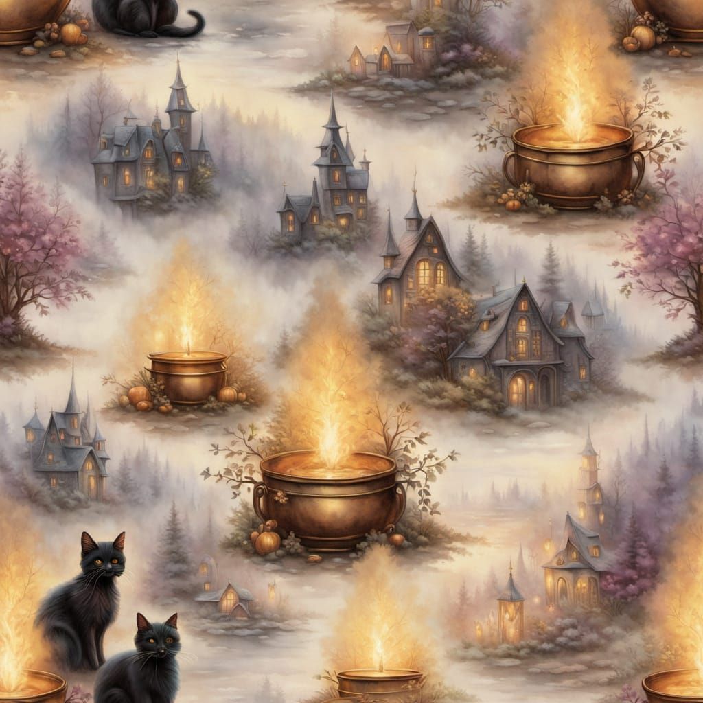 Whispers of Mystical Glow: A Witch's Cozy Cottage