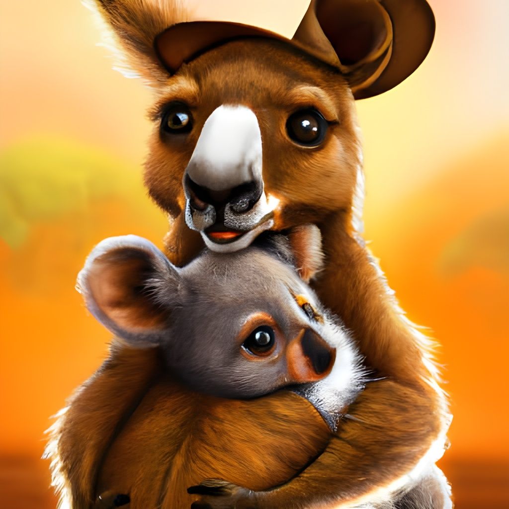 Koala In A Kangaroo Pouch - Protect Australias Wildlife