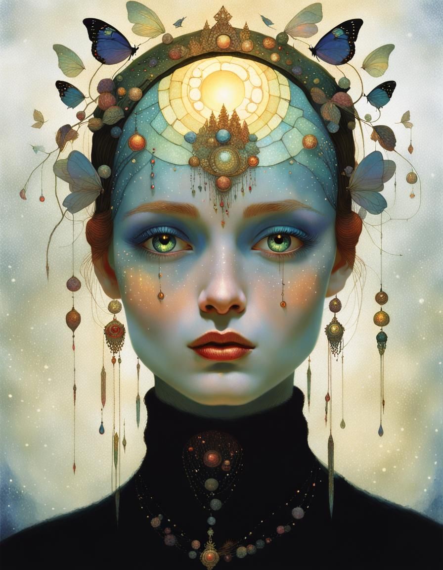 Radiant Fairy Queen in Nacreous Lighting