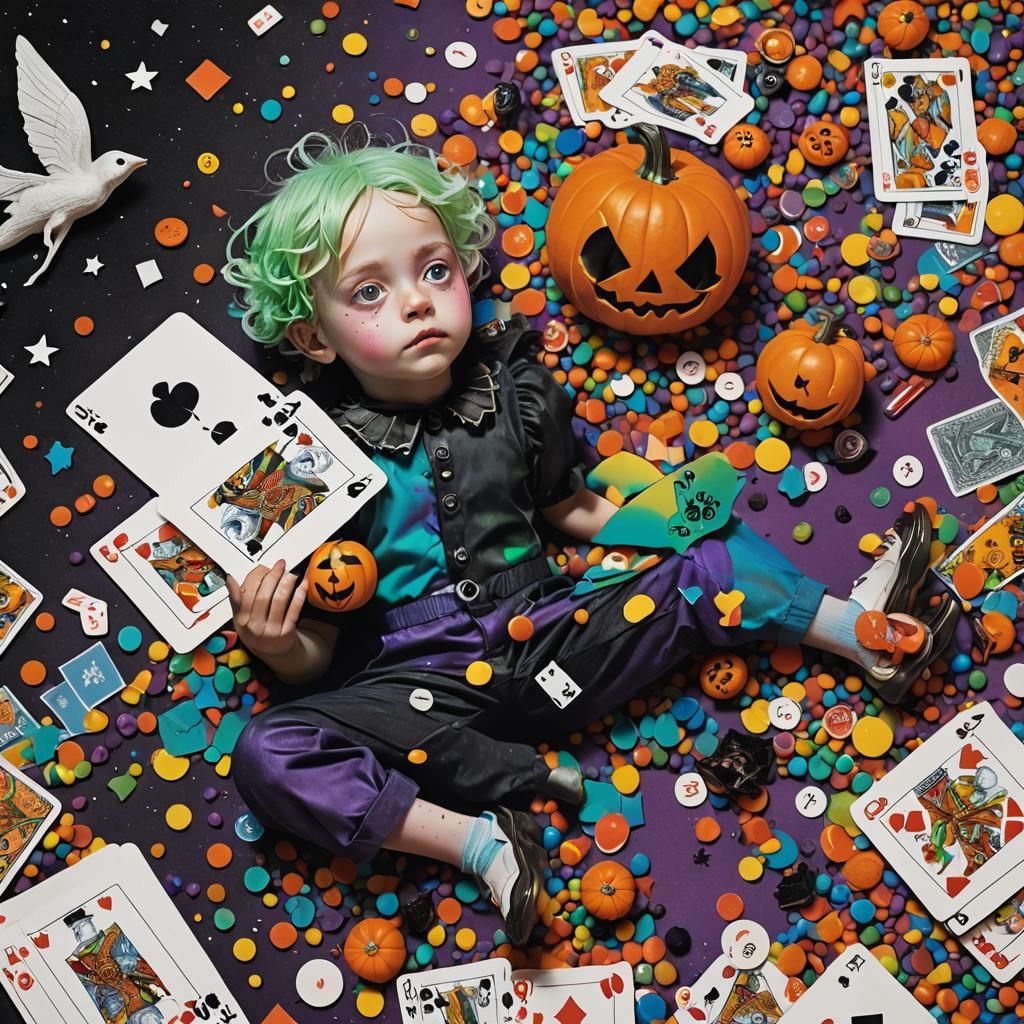 Halloween Dreamscape: Playing Cards Come to Life