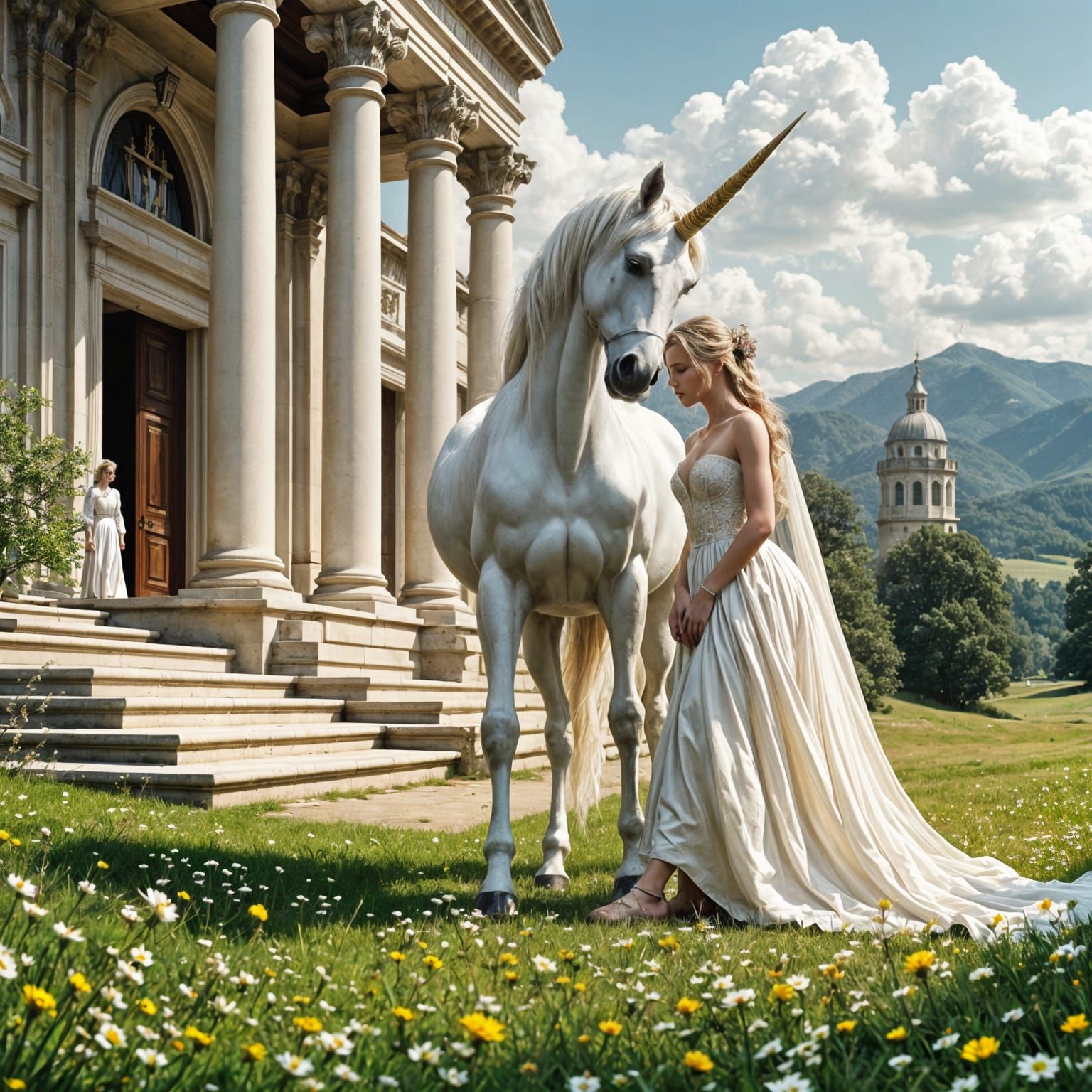 Majestic Princess in Enchanted Meadow