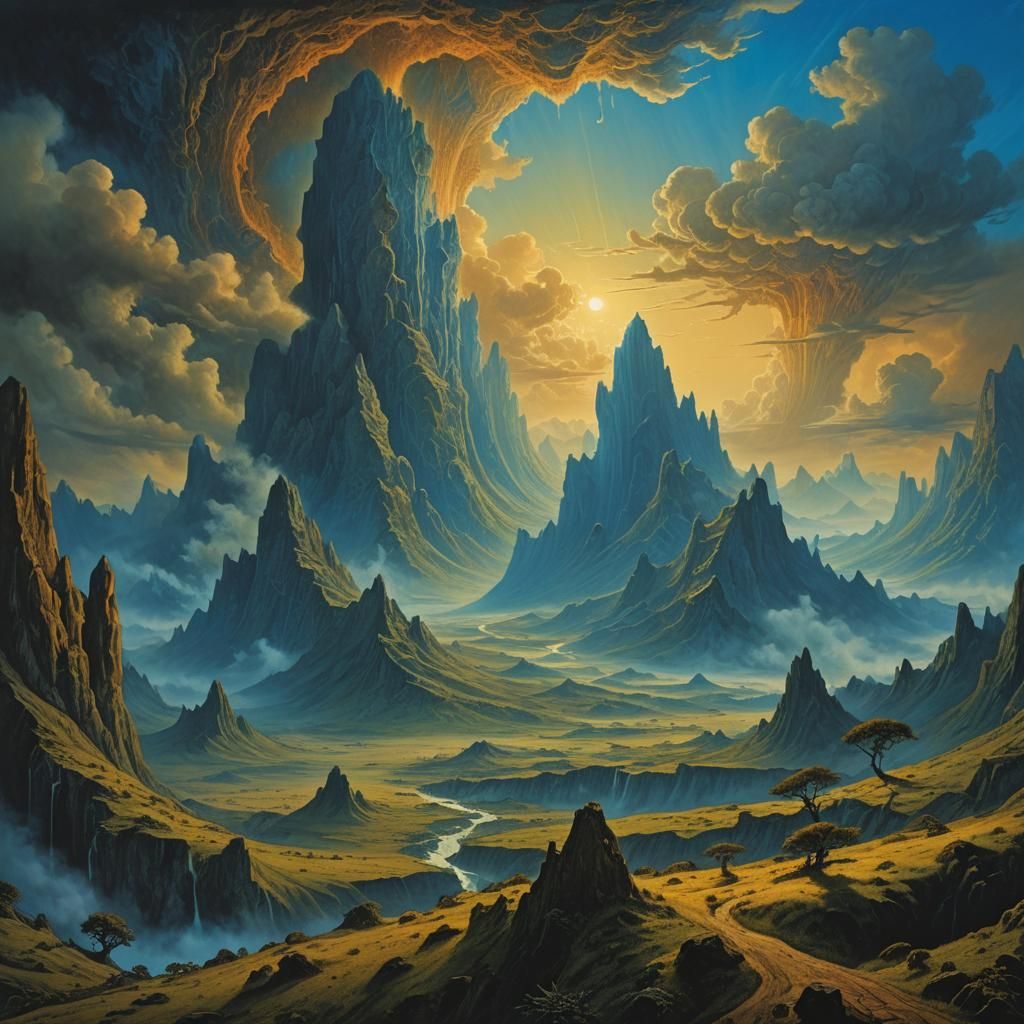 Lush Prehistoric Landscape of Supercontinent Pangaea