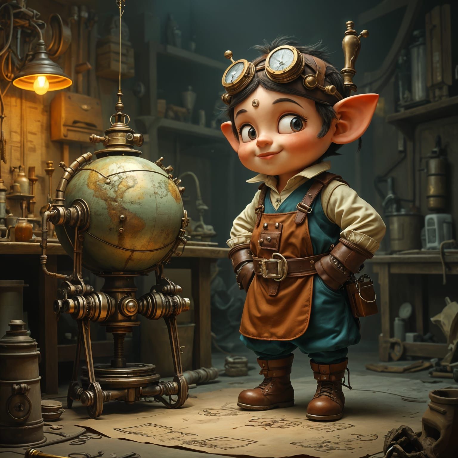 Surreal Invention Unveiled in Steampunk Style