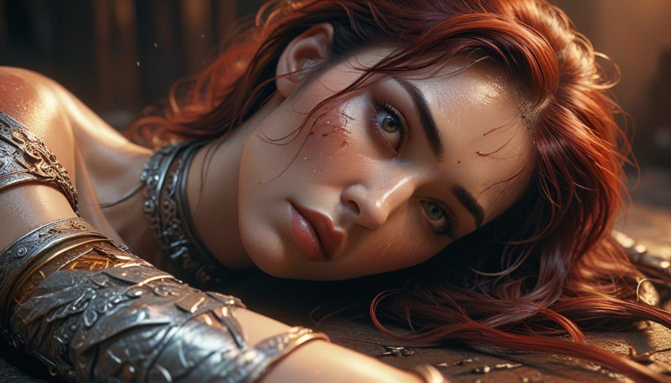 Provocative Portrait in Luis Royo Style