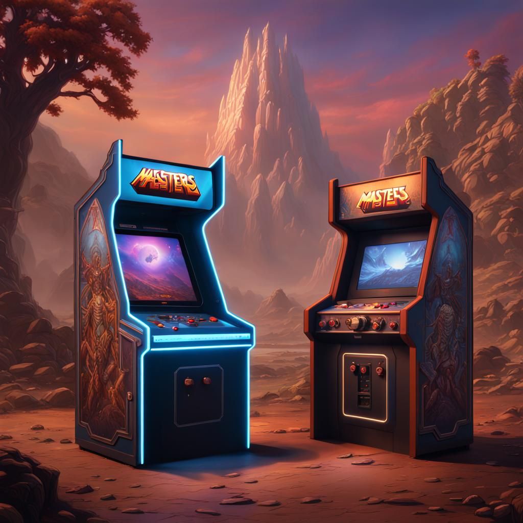 Masters of the Universe Arcade Machine Art