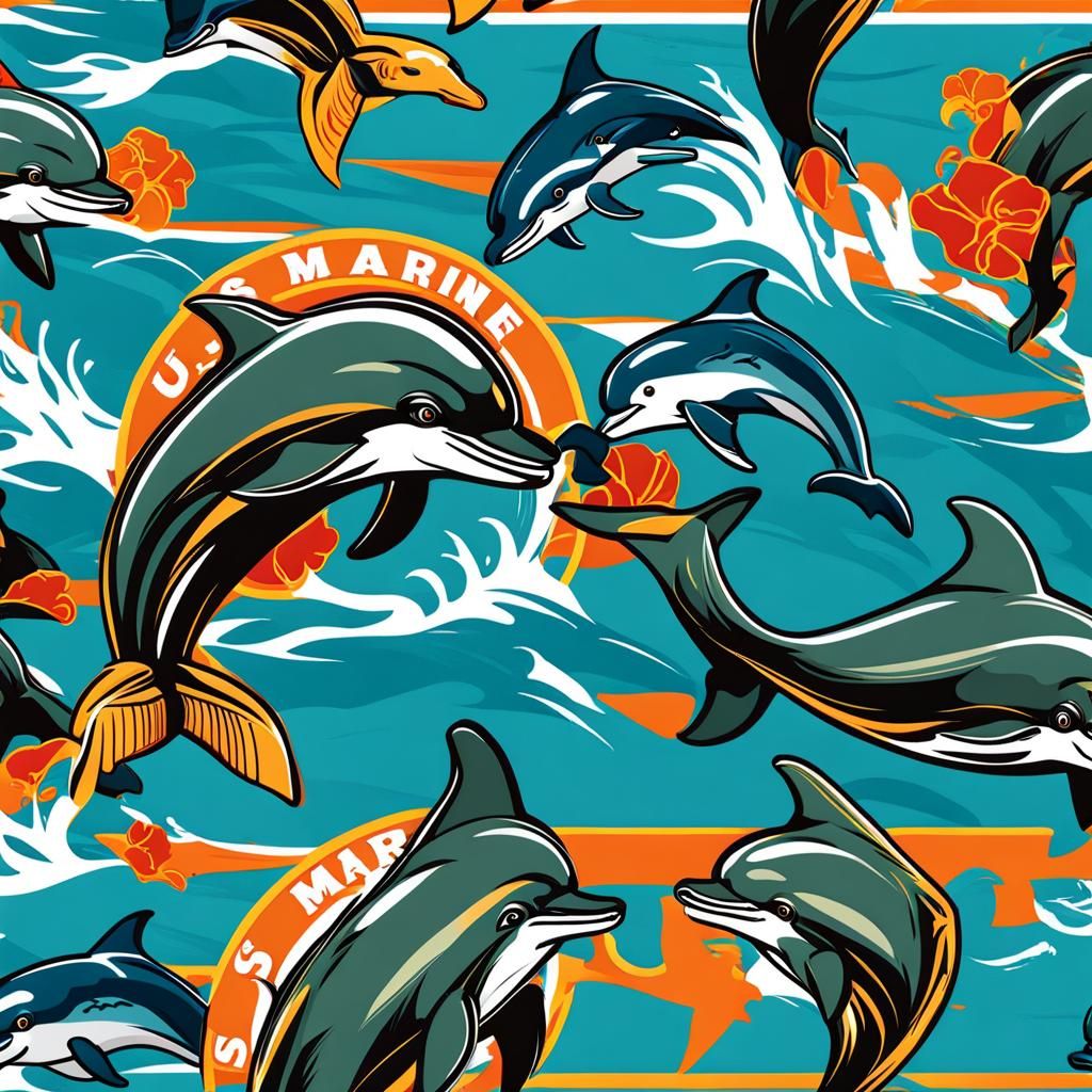 US Marine Corps Themed Dolphins