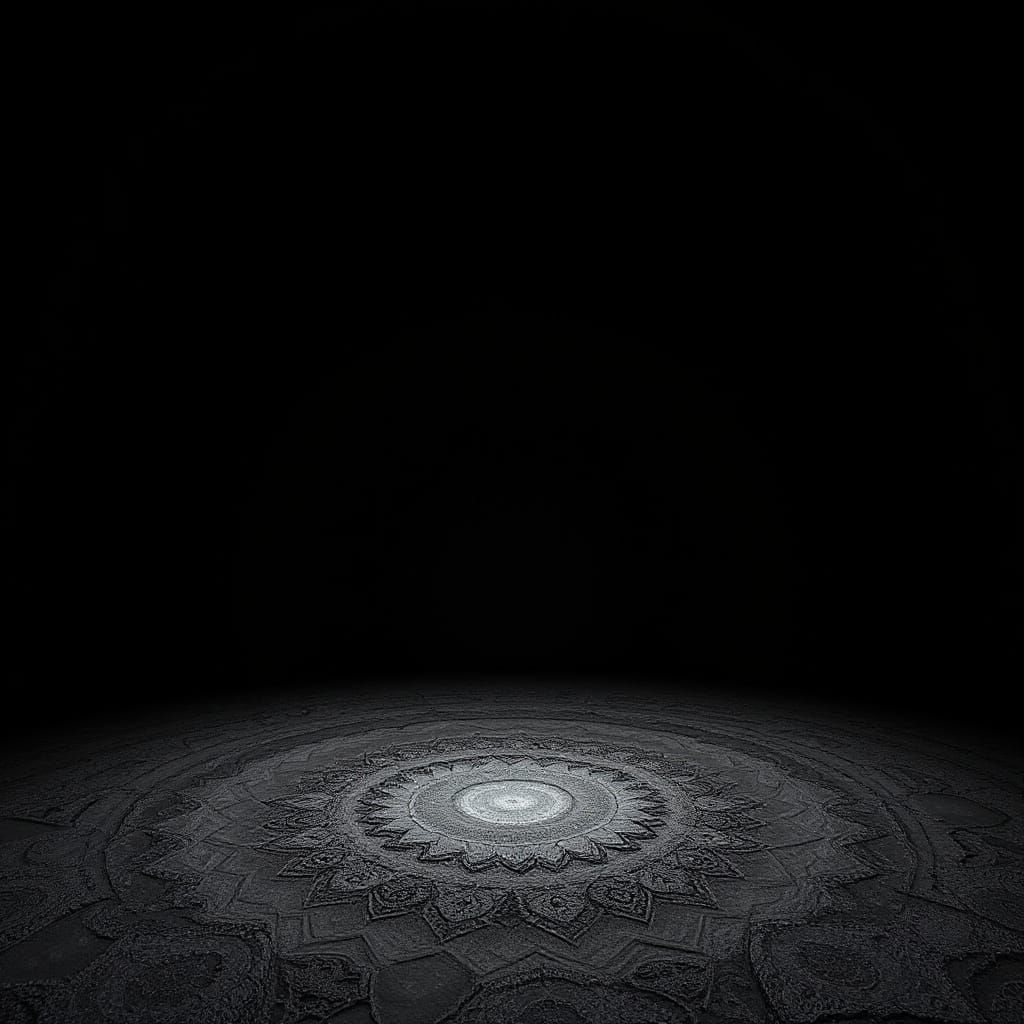 Abyssal Void: Infinite Darkness with Ethereal Whispers