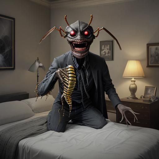 Horrifying Hybrid Dream Demon Stares Intensely