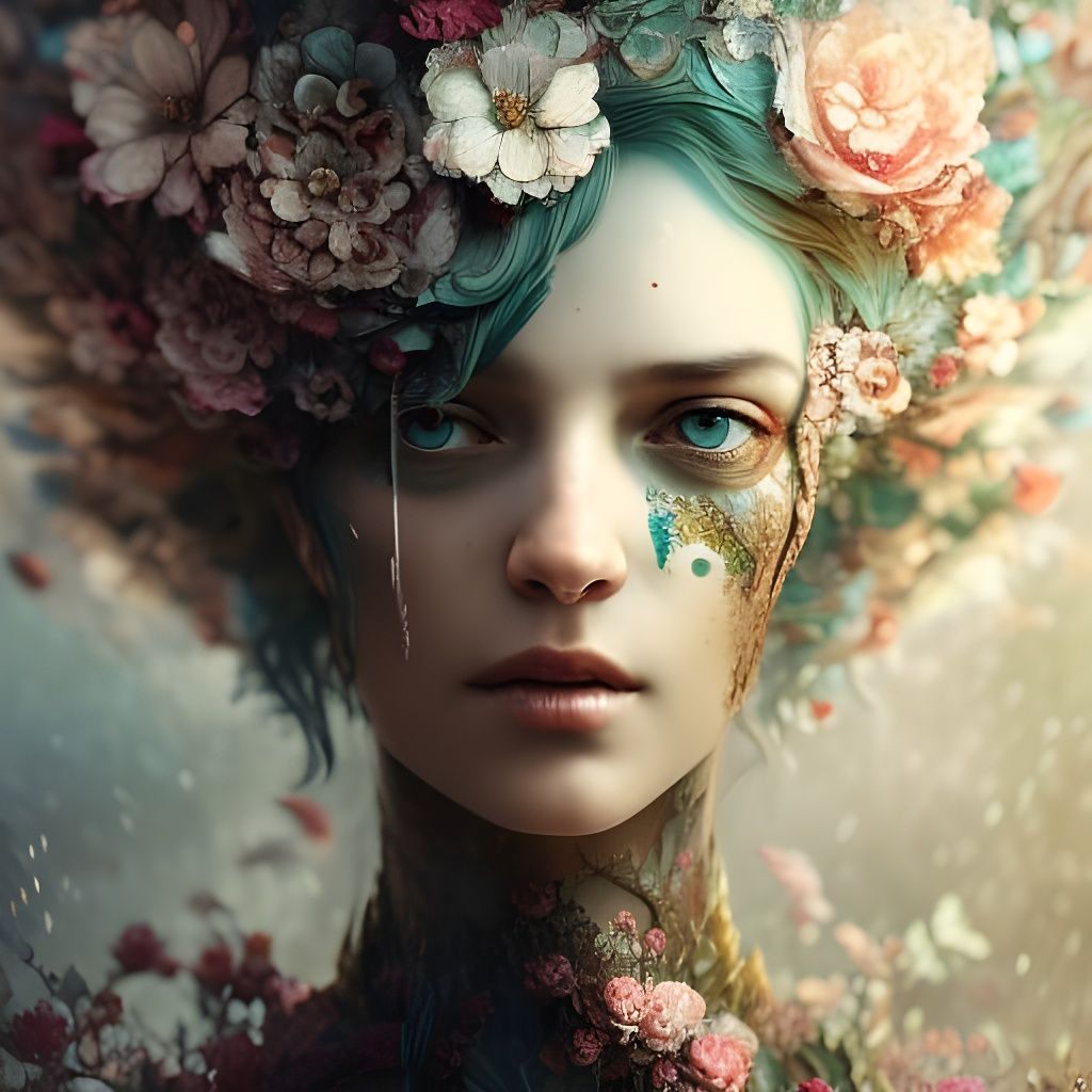 Floral Beauty in Eerie Maximalist Style
