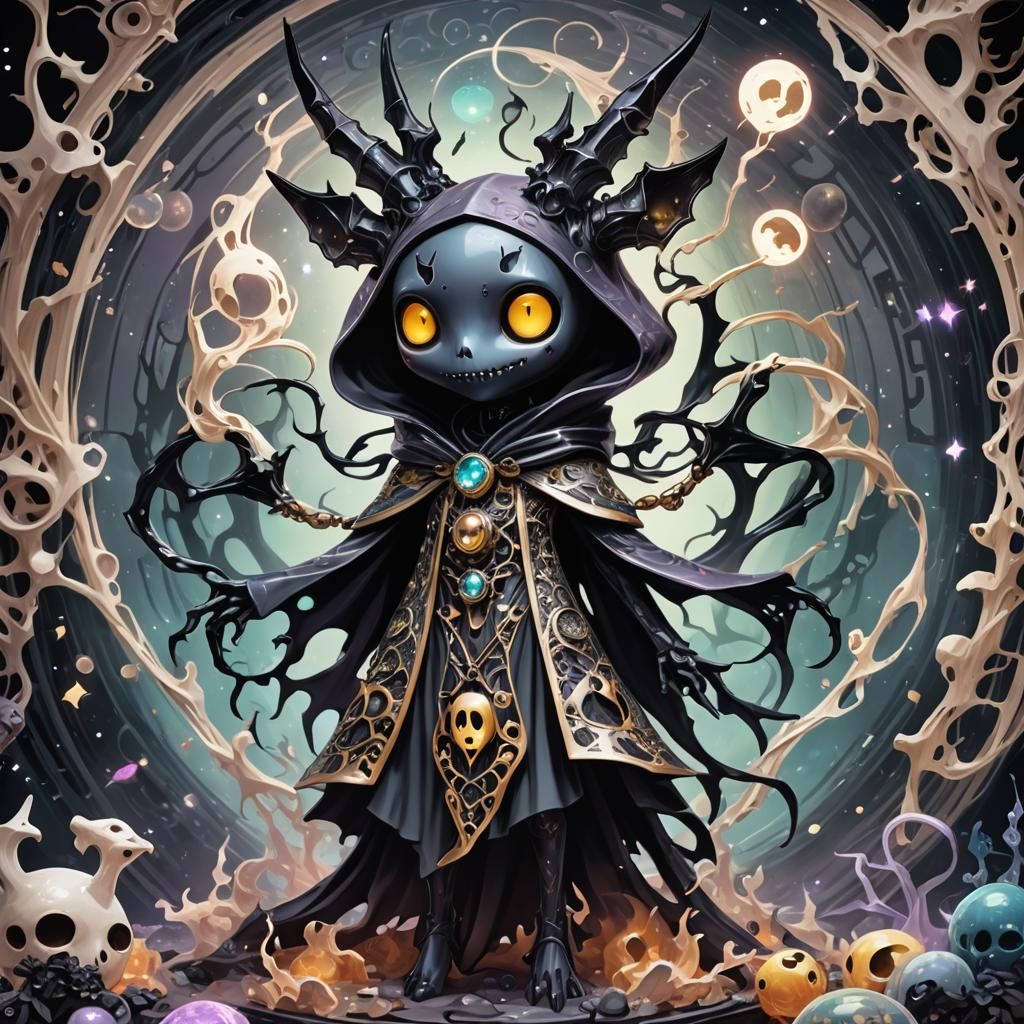 Demonic Extraterrestrial Mimikyu in Astral Illustration