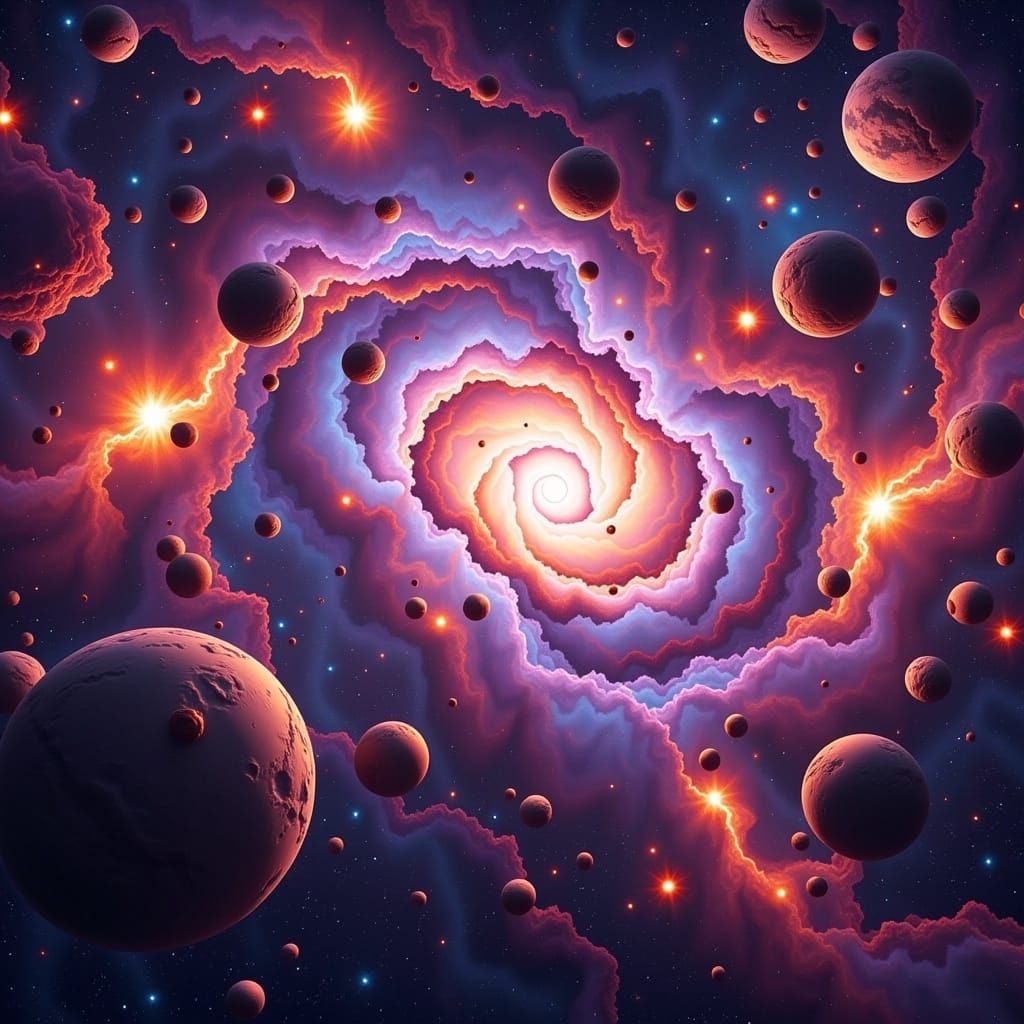 AI Generated Image of Space Using LORA