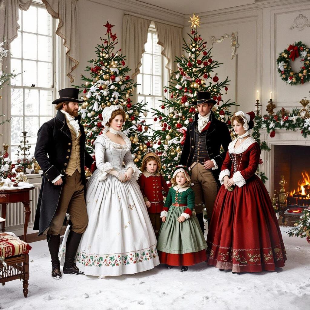 Christmas Scenes from 1800