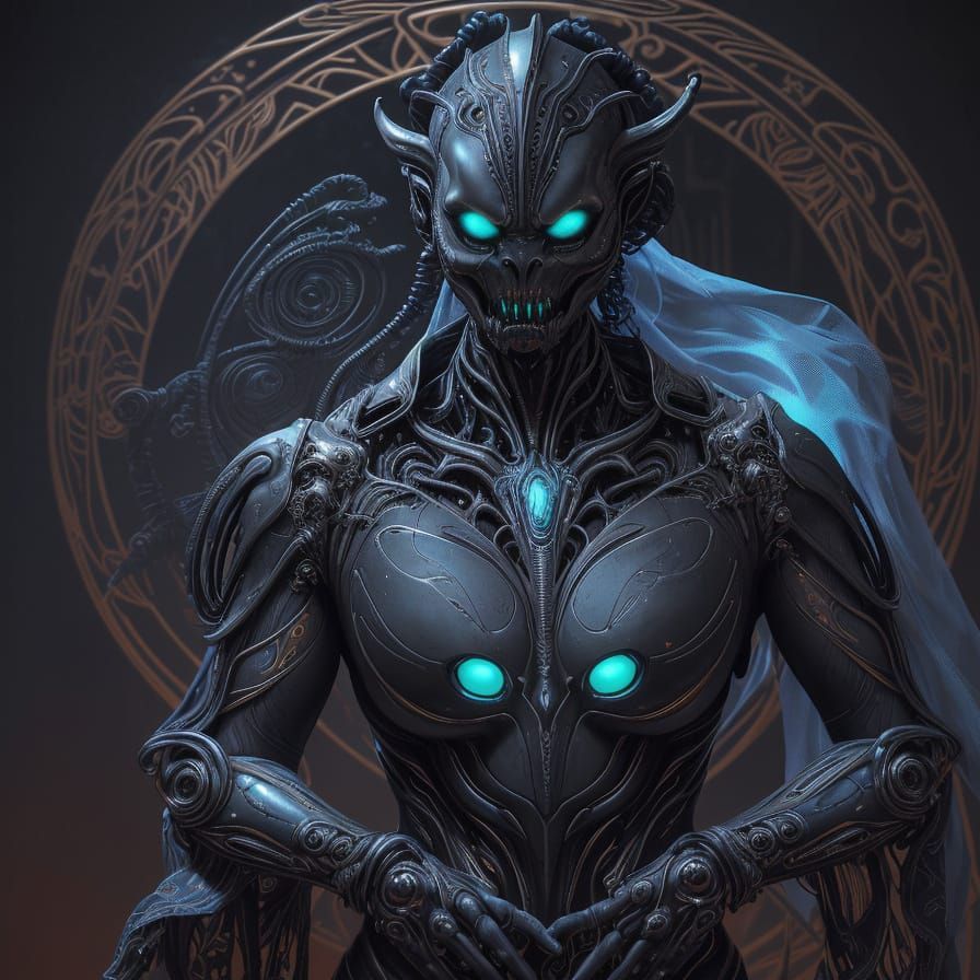 "Scary Xeno-Bride" (she's looking forward to Honeymoon night!)