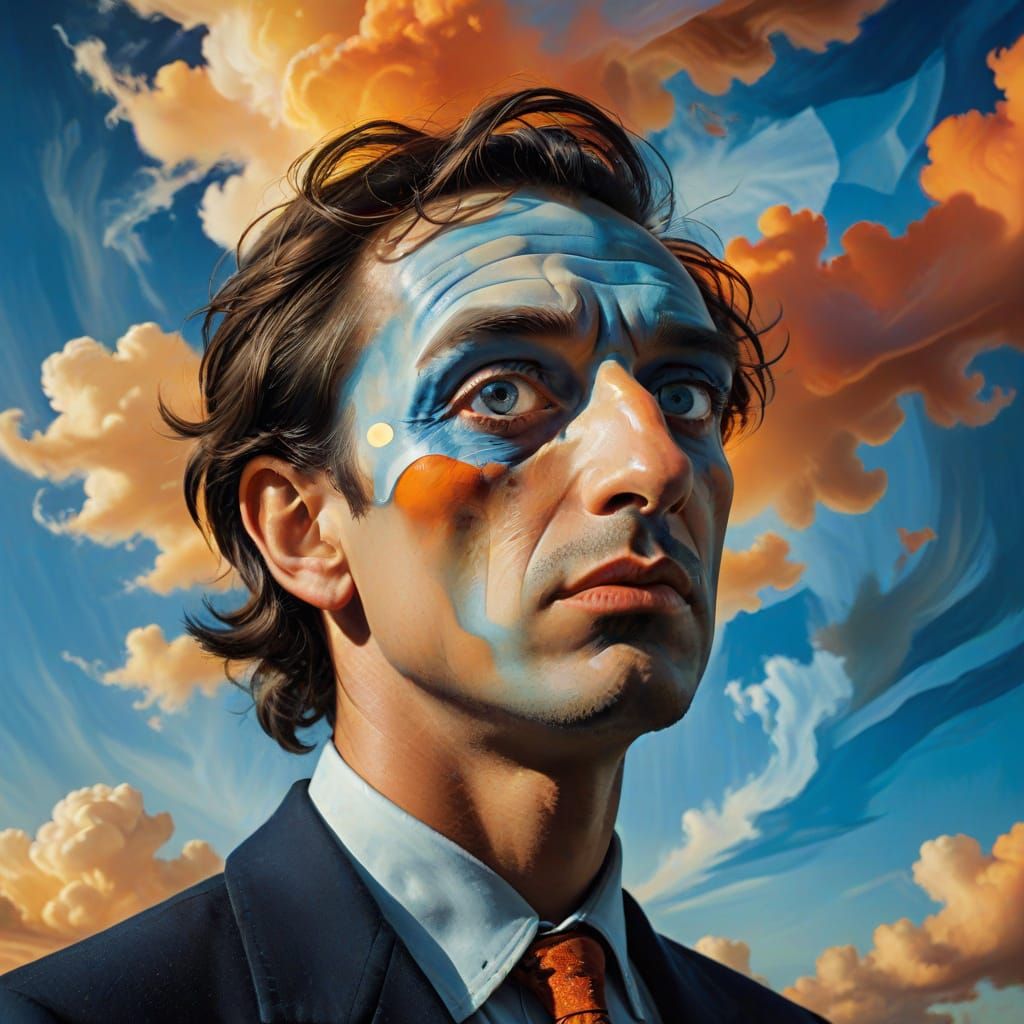 Distorted Masterpiece in Vibrant Colors