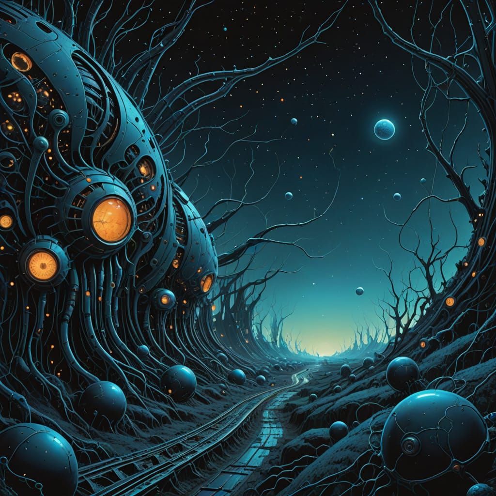 Pathway through the Jhyr'squalith "village" of Chor'kthrax