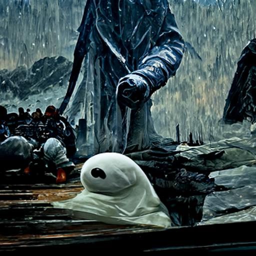 Horrific Baymax in Elden Ring Style